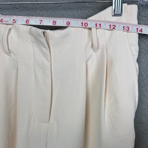 ASTR The Label Womens Wide Leg Pants Cream High Waisted Size M NWOT Flowy Boho - Picture 5 of 10